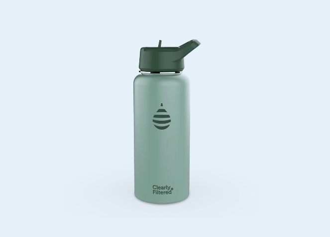 32oz Stainless Steel Filtered Water Bottle