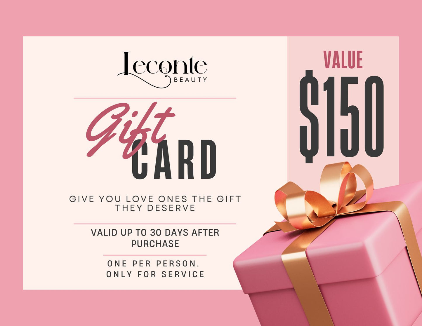 GIFT CARD Leconte Beauty