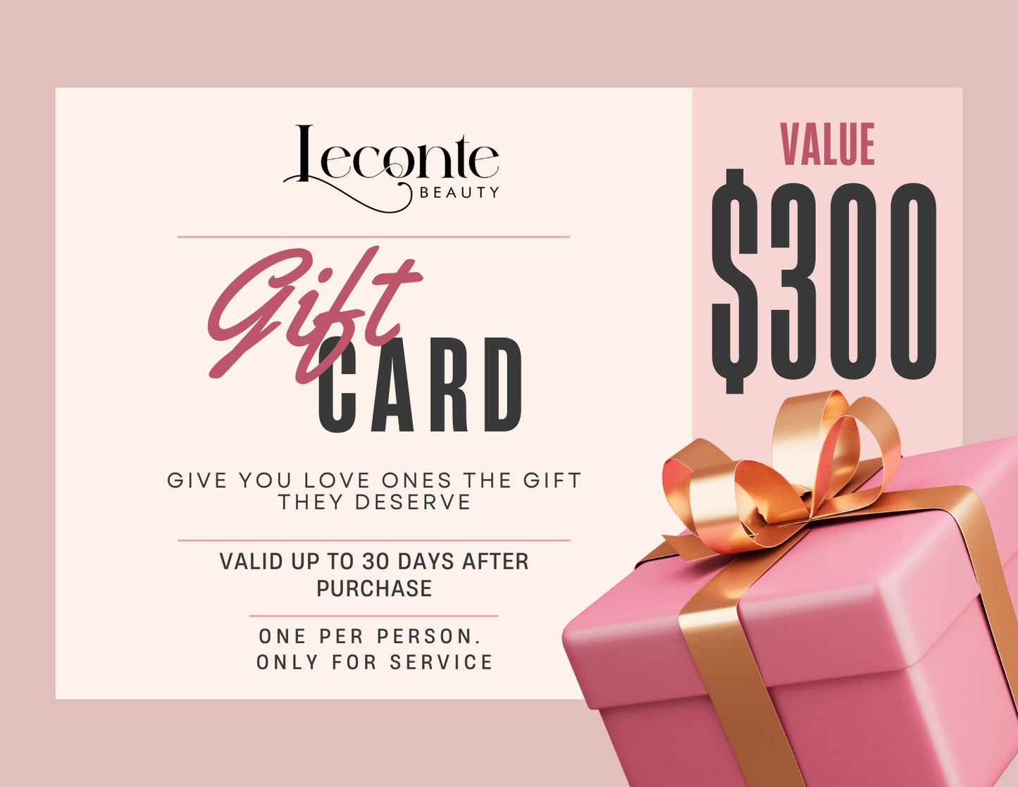 GIFT CARD Leconte Beauty