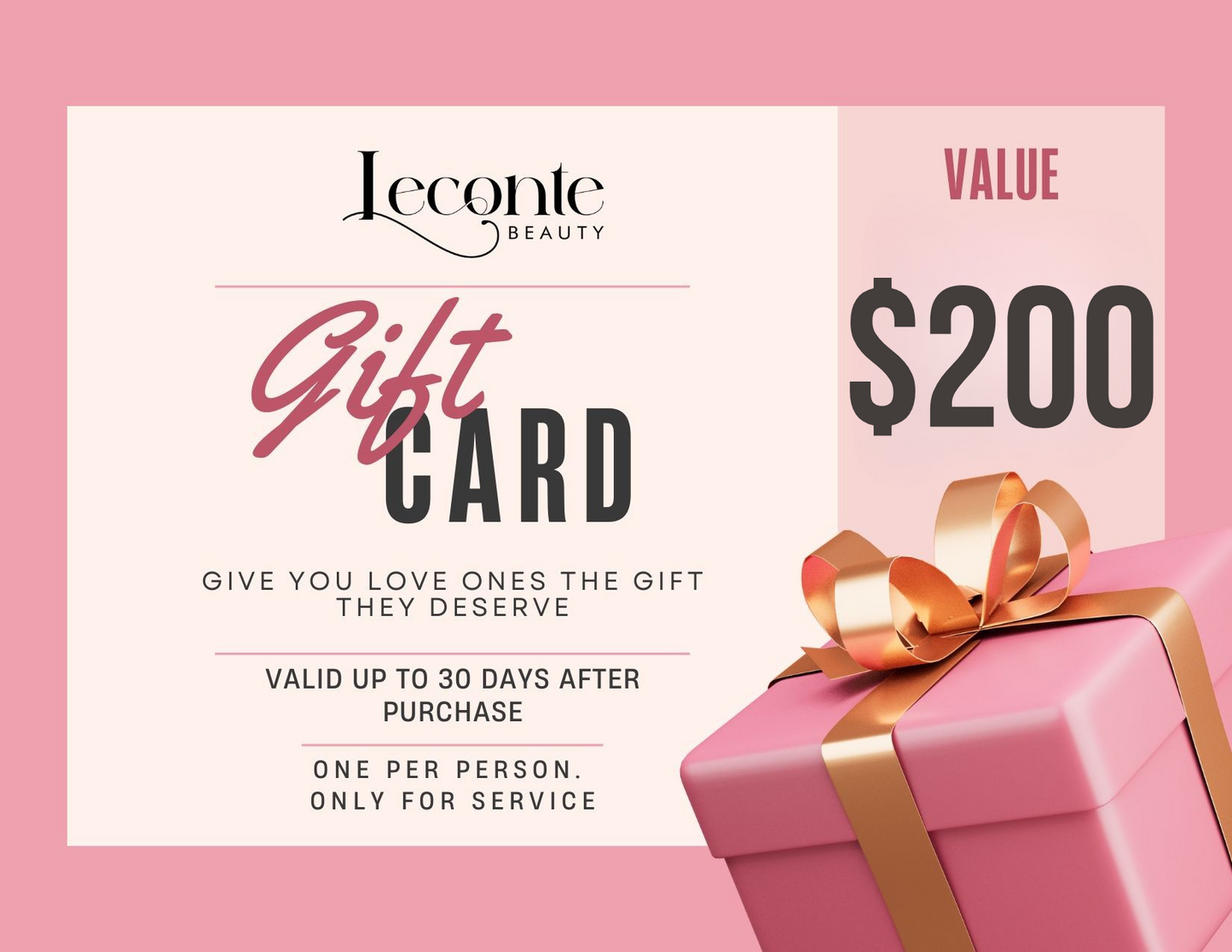 GIFT CARD Leconte Beauty