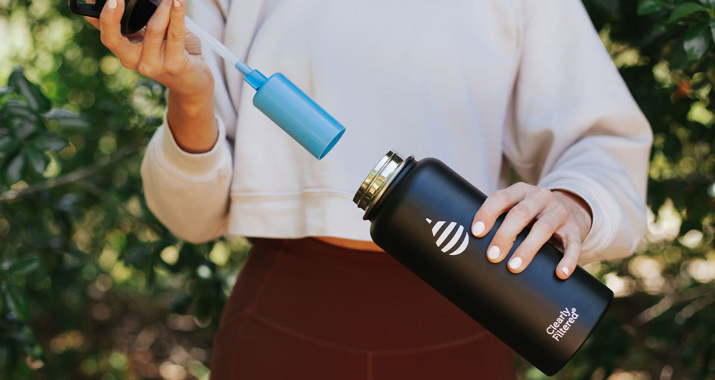 32oz Stainless Steel Filtered Water Bottle