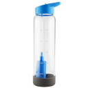 32oz Glass Filtered Motivational Water Bottle With Time Markings