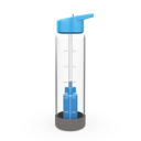 32oz Glass Filtered Motivational Water Bottle With Time Markings