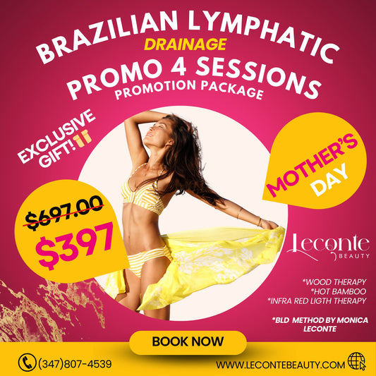 Brazilian Lymphatic Drainage massage (PROMO 4 SESSION Package)